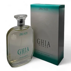 Parfum feminin Ghia Green - note de citrice, iasomie și cedru, inspirat de Acqua di Gioia de la Armani, ideal pentru zi