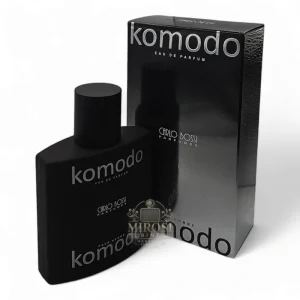 Parfum Komodo, inspirat de Black Code, aromă fresh și orientală, ideal pentru zi.