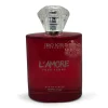 „Lamore Red - un parfum feminin dulce și seducător, inspirat de Amor Amor, cu note de trandafir și mosc