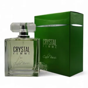Parfum feminin Crystal Green - note de bergamotă, crin și lemn de santal, inspirat de Versense de la Versace, ideal pentru zi