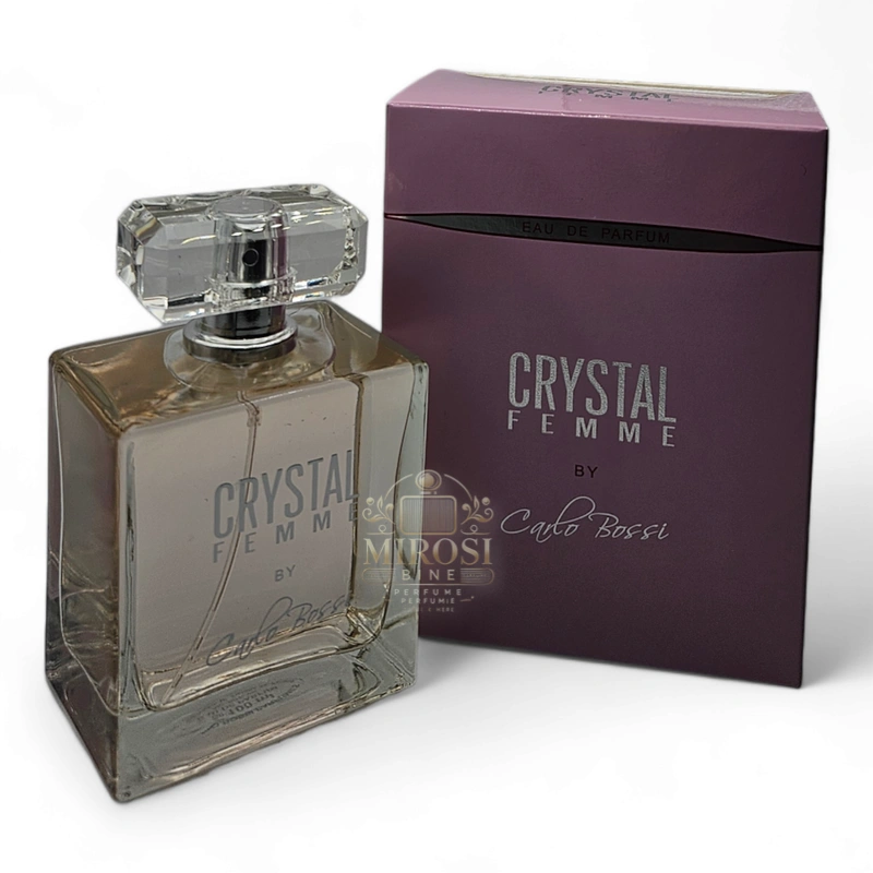 Parfum feminin Crystal Silver - note de mandarină, iasomie și vanilie, inspirat de Addict de la Dior, ideal pentru seară