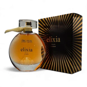 Parfum feminin Elixia Gold - note de coacăze negre, trandafir și vanilie, inspirat de Sì de la Giorgio Armani, ideal pentru seară
