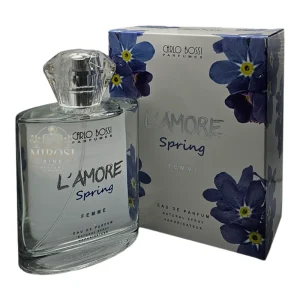 Parfum feminin Lamore Spring - note de mentă, iasomie și cedru, inspirat de Ice Touch de la Mexx, ideal pentru zi și aer marin
