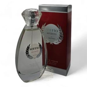 Parfum feminin Soffio Silver - note de migdale, tuberoză și boabe de tonka, inspirat de Good Girl de la Carolina Herrera, ideal pentru seară