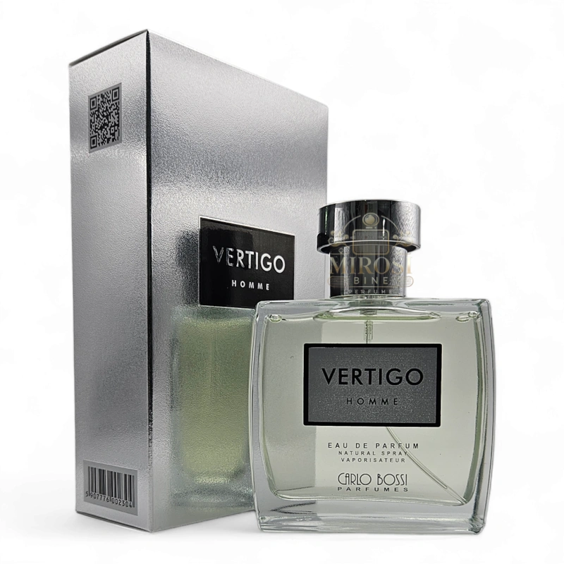 Parfum Vertigo Silver, inspirat de Aqua pour Homme, aromă acvatică și răcoritoare, ideal pentru zi.