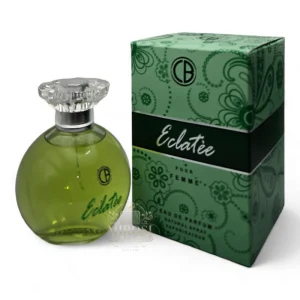 „Parfum feminin Eclatee Green - note de lime, iasomie și lemn de cedru, inspirat de Nina Green de la Nina Ricci, ideal pentru zi