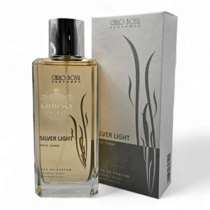 Parfum feminin Silver Light - note de frezie, lăcrămioare și lemn de santal, inspirat de Eternity de la Calvin Klein, ideal pentru zi